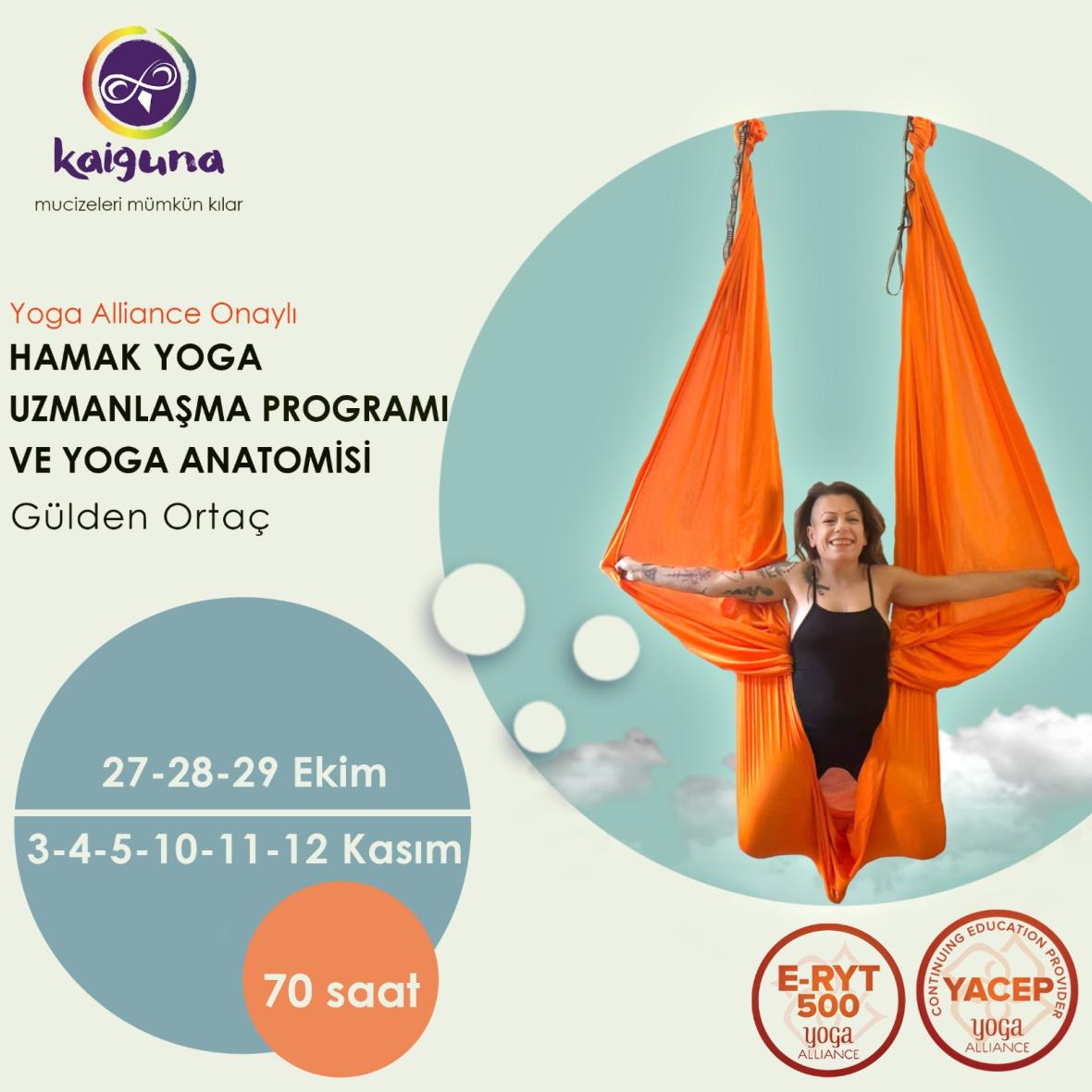 Hamak Yoga Uzmanlaşma Programı ve Yoga Anatomisi Gülden Ortaç