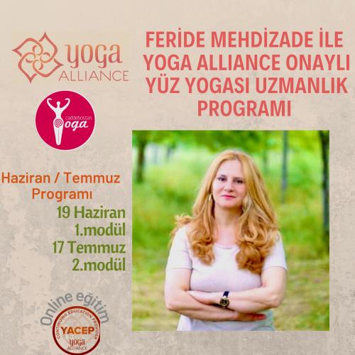 Feride Mehdizade ile Yoga Alliance Onaylı Yüz Yogası Uzmanlığı Sertifika Programı